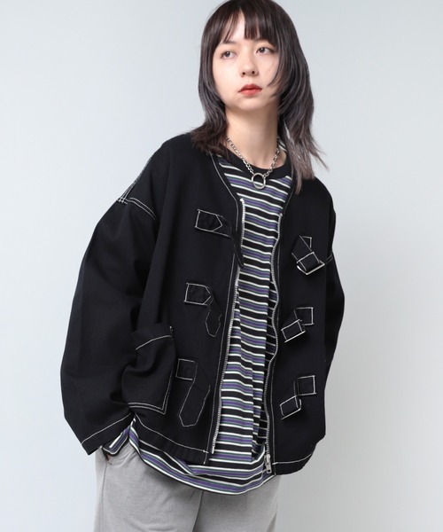 RNA（アールエヌエー） ジャケット ノーカラージャケット J2051 ベルト