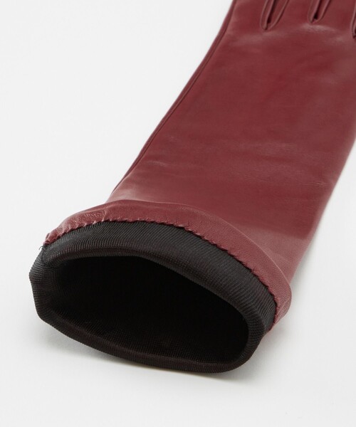 イタルグアント Italguanto ペッカリー 革 手袋 赤 レッド 7.5