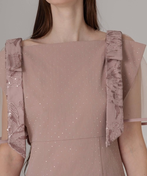 LEJA 2WAY Iラインドレスワンピースピンク オケージョンドレス 結婚式