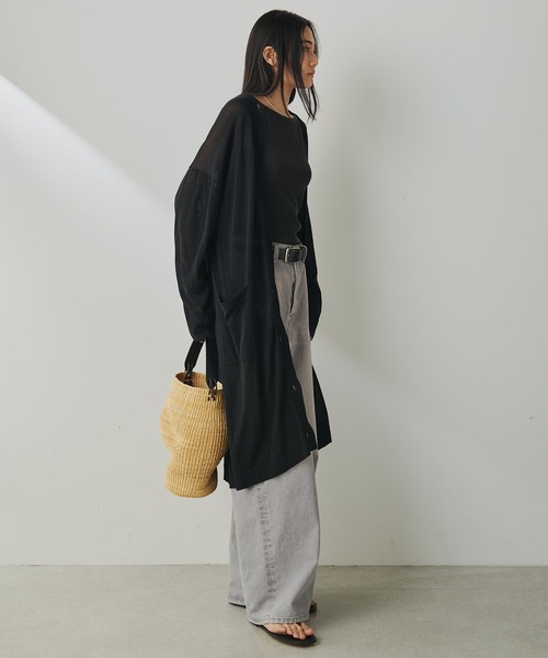 Whim Gazette（ウィム ガゼット） カーディガン ハイゲージテンジク