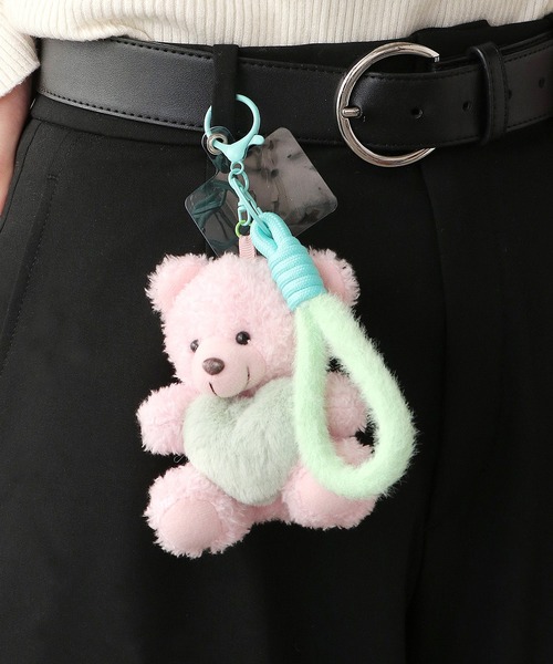 ROOP TOKYO キーホルダー ハートクマデザイン スマホハンドストラップ