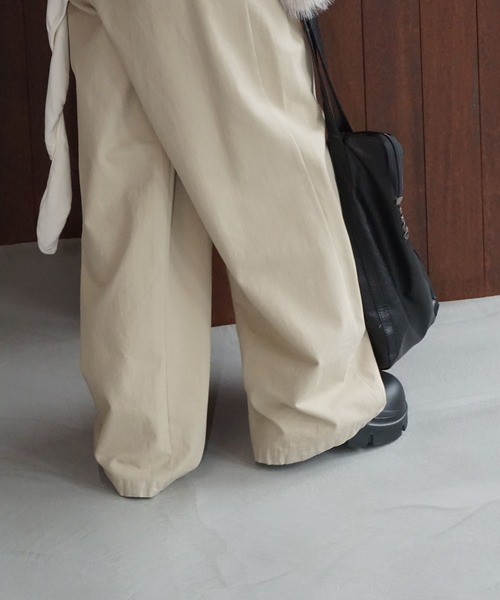 chuclla（チュクラ） パンツ 2タック サイドポケット ワイドパンツ je