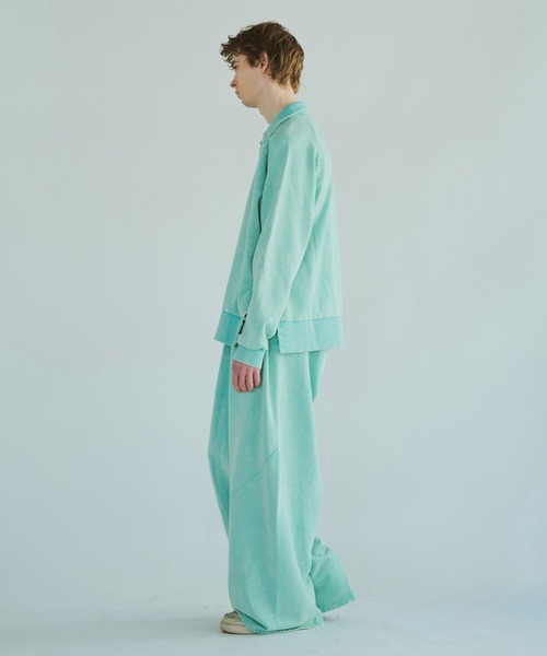 伊東歌詞太郎 s.s.w. スウェットカーディガン コスモグリーン M 伊東