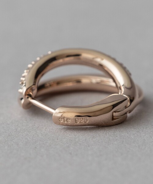 ete（エテ） ピアス ビジュー ハグピアス レディース : ZOZOTOWN Yahoo