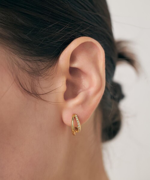 ete（エテ） ピアス ビジュー ハグピアス レディース : ZOZOTOWN Yahoo