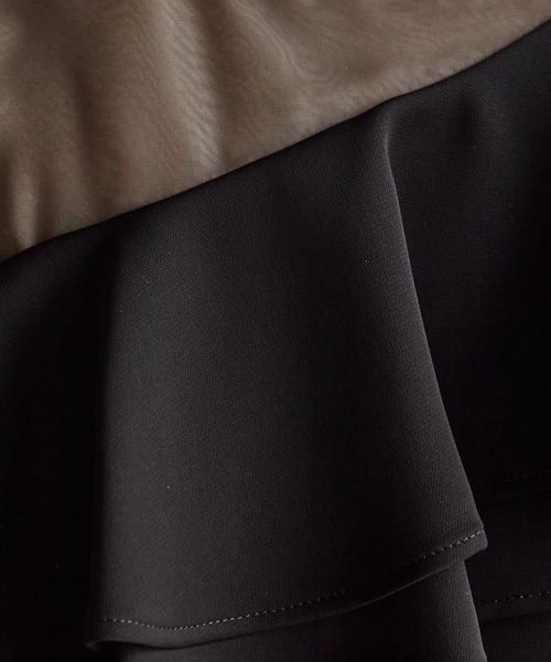 AIMER（エメ） ドレス アシンメトリーフリルマーメイドライン