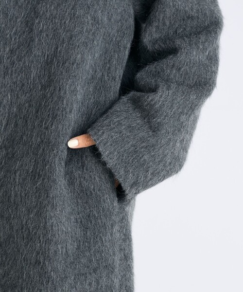 Edition（エディション） コート チェスターコート アルパカシャギー