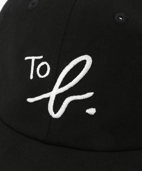 To b. by agnes キャップ 帽子 ”To b.” ビッグロゴ 刺繍 レディース