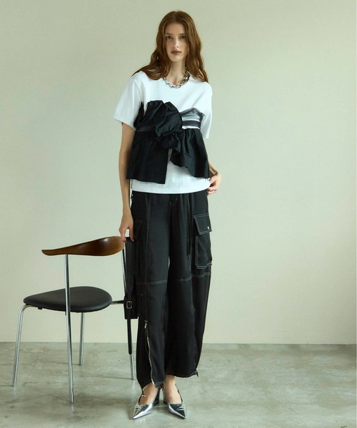 MAISON SPECIAL/メゾンスペシャル】リボンカーゴパンツ MAISON SPECIAL