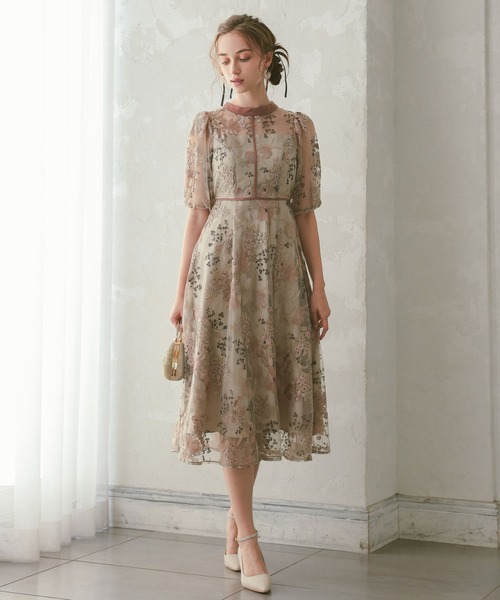 Dorry Doll（ドリードール） ドレス フラワーエンブロイダリードレス