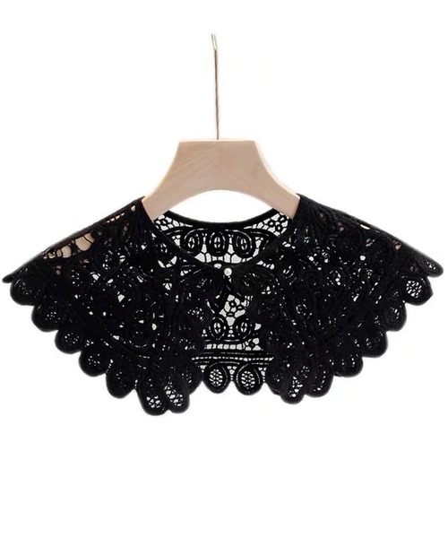 DAY CLOSET つけ襟 付け襟 レディース クロシェ編みビッグカラー付け襟