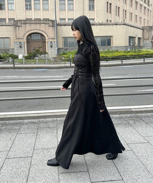 LVEU.（ラブユ） ワンピース 「LVEU.」レースアップビスチェワンピース