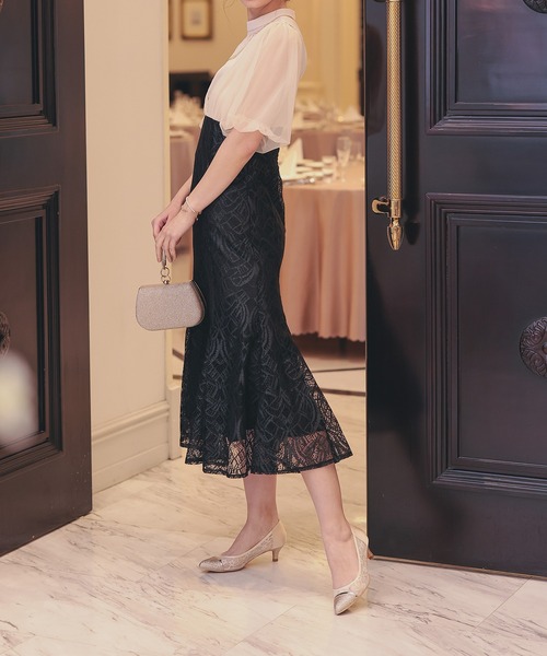 Dorry Doll（ドリードール） ドレス ラメチュールオフショルデザイン