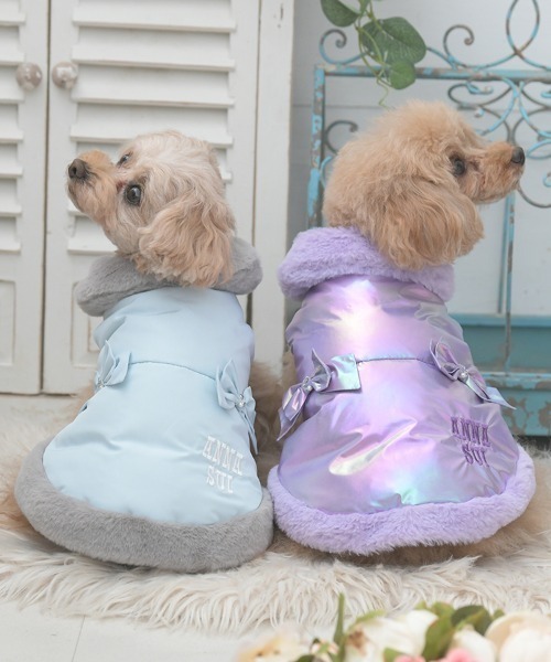 ANNA SUI（アナスイ） 犬 服 ANNA SUI/リボン付きリアルダウンベスト
