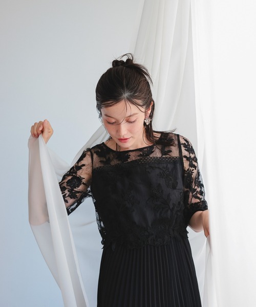 Dorry Doll（ドリードール） ドレス オリジナル模様柄刺繍レース使い