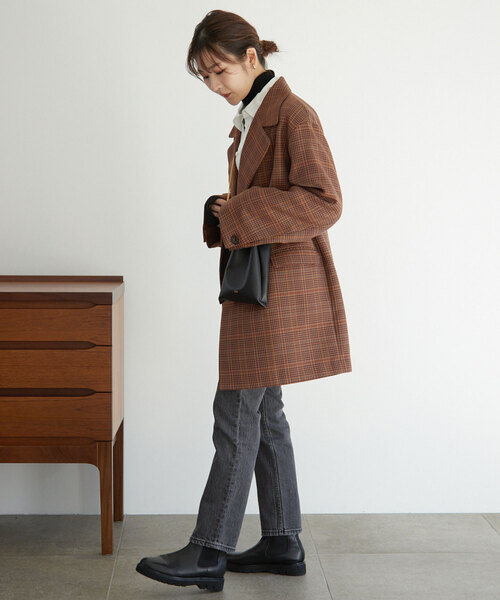 超美品☆SLOBEイエナ☆淡いブラウンが素敵な チェスターコート38 SLOBE