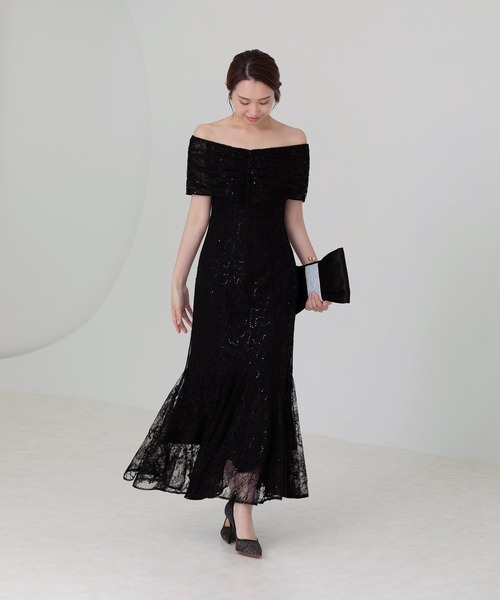 Leja（レジャ） ドレス 「LEJA」2wayレース花柄オフショルダー