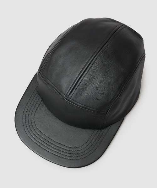 Mr.COVER キャップ 帽子 本革 シープレザー ジェットキャップ メンズ