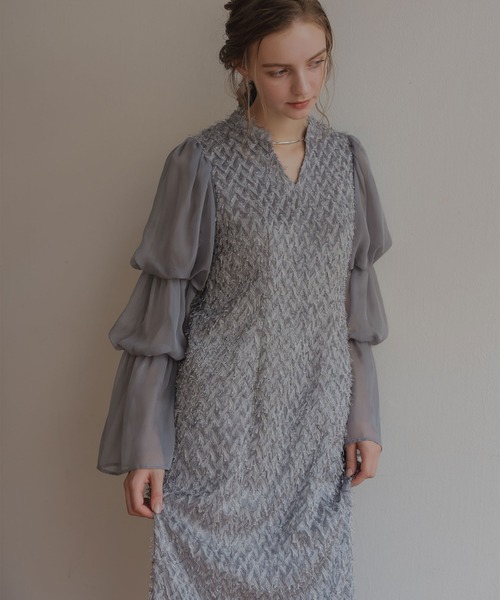 Dorry Doll（ドリードール） ドレス デザインスリーブシャギードレス