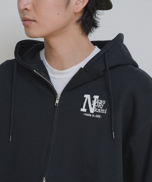 kaoyorinakami パーカー zip parka / スターハートジップパーカー