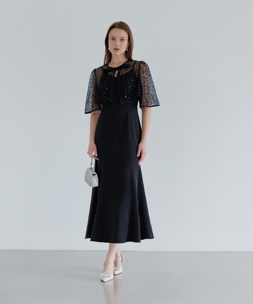 Leja（レジャ） ドレス 「LEJA」スパンコールビジューボレロマーメイド