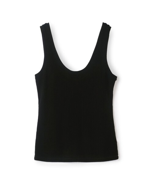 アンドゥムルメステール コットンカシミヤ リブタンクトップ