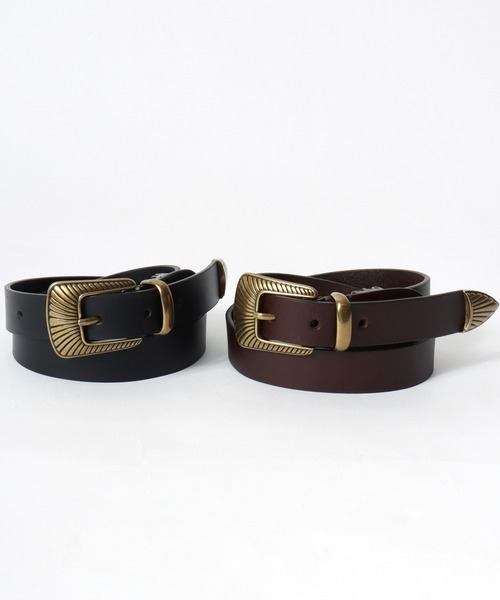 Lee（リー） ベルト 25mm ナロー ウエスタン アンティークゴールド