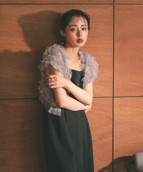 DONOBAN（ドノバン） ドレス 「ANDRESD」tulle vest all in one dress