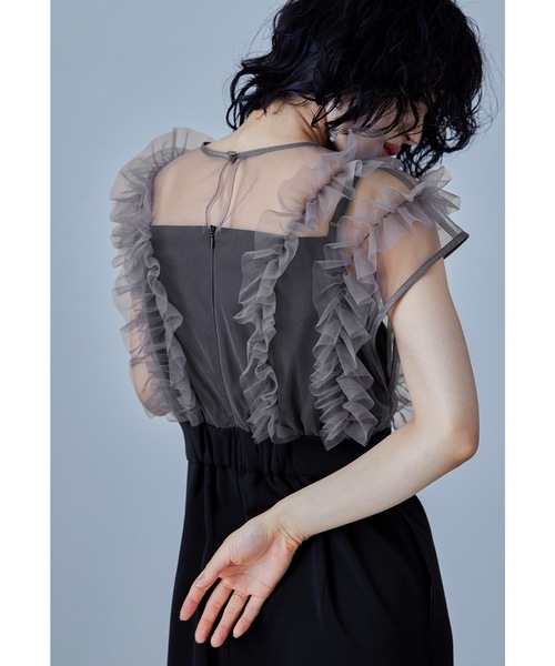 niana（ニアナ） パンツドレス チュールドッキングパンツドレス