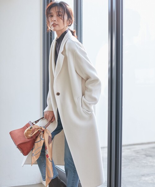 23区（ニジュウサンク） チェスターコート 38 ベージュ レディース