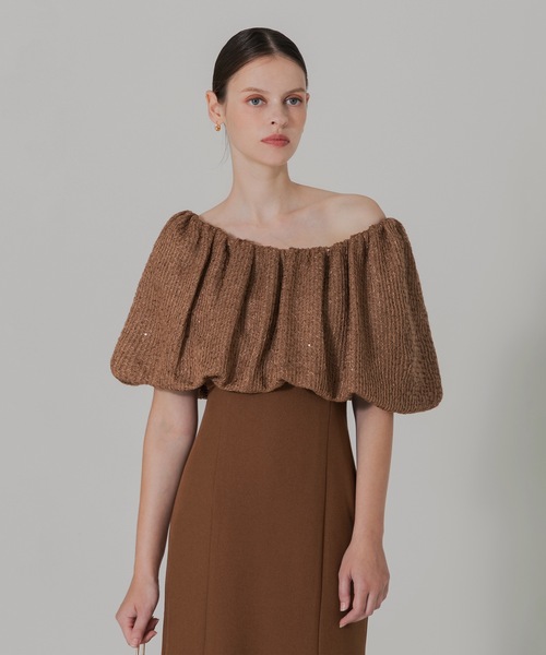 Leja（レジャ） ドレス 「LEJA」2WAYオフショルダーパフスリーブバリエ