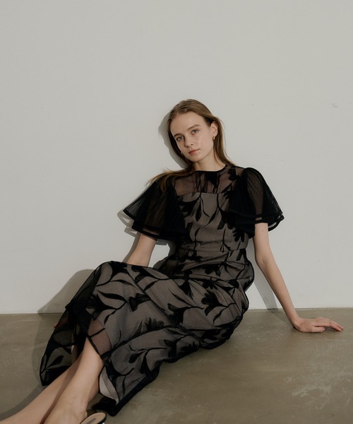 LE'RURE ドレス Circurar sleeve flower dress : ZOZOTOWN Yahoo!店