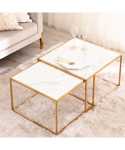 桜*様 Francfrancフランフラン レーヌ テレビボード 大理石調 ゴール