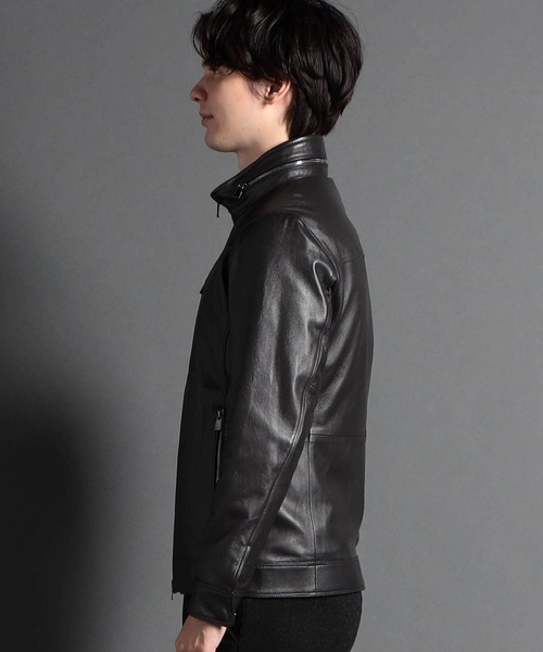 MONSIEUR NICOLE（ムッシュニコル） 革ジャン ライダース ラムレザー