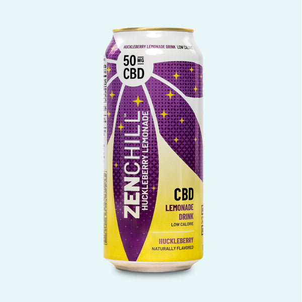 50mg CBD Drink | Zentopia - Huckleberry Chill CBD Lemonade