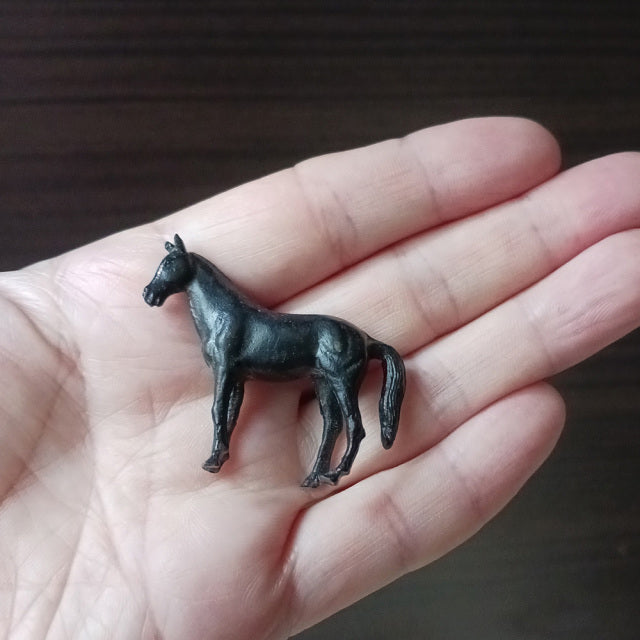 ミニチュア 添配 フィギュア 盆景 馬 （ うま ） 銅製 zengarden