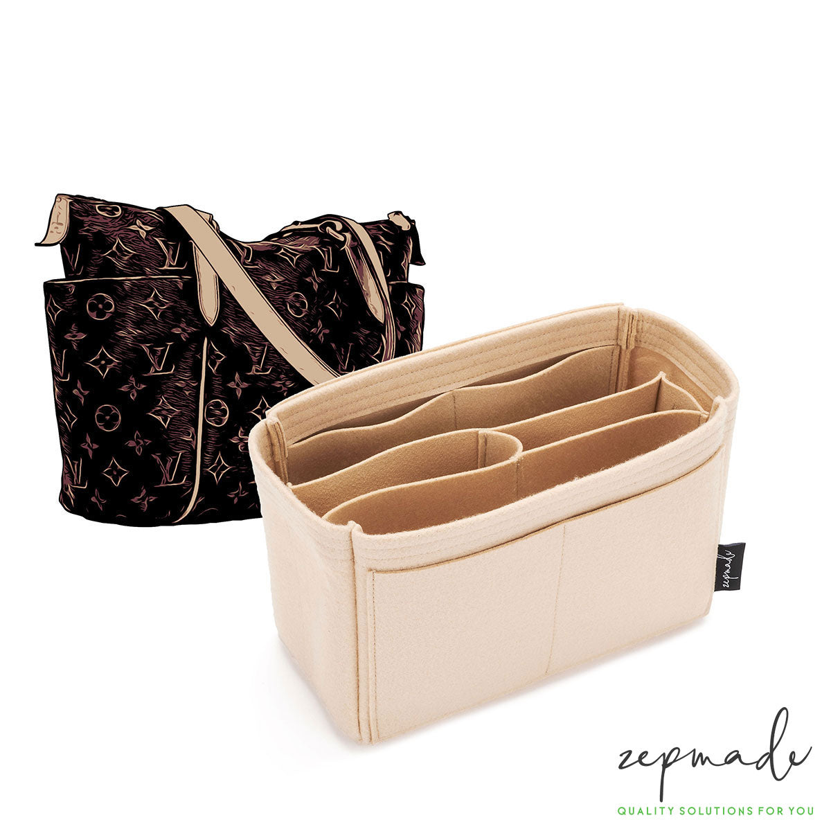 Louis Vuitton Totally Organizer Insert, Bag Organizer with Middle