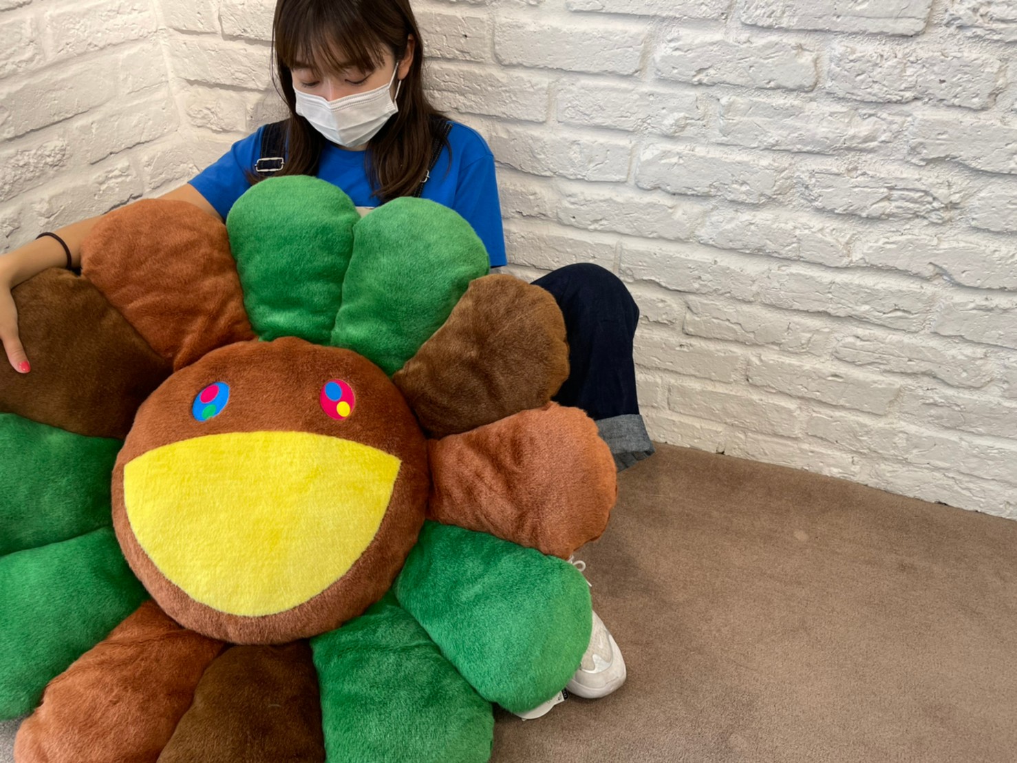 kaikaikiki カイカイキキ 村上隆 クッション 60センチ 村上隆 フラワー