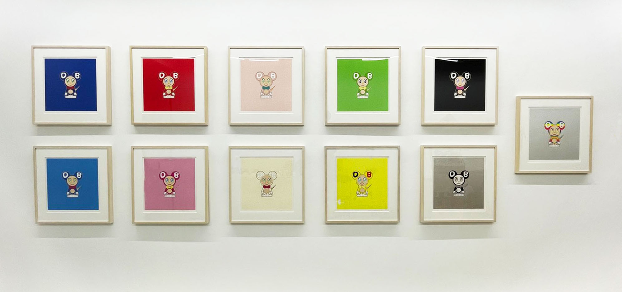 ○村上隆 版画 レッドドラゴン ホワイトプラチナ ジェットブラック 2点