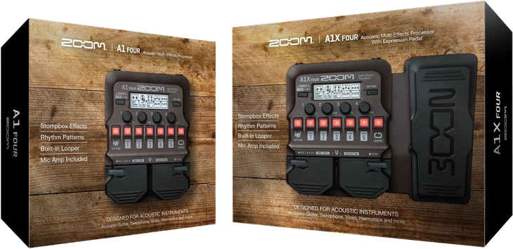 Zoom A1X Four Acoustic Instrument Multi-Effect Processor