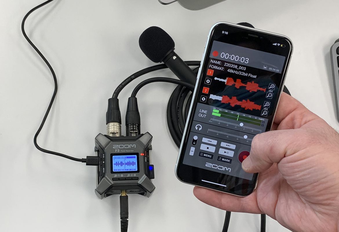 Zoom F3 フィールドレコーダー + BTA-1 セット