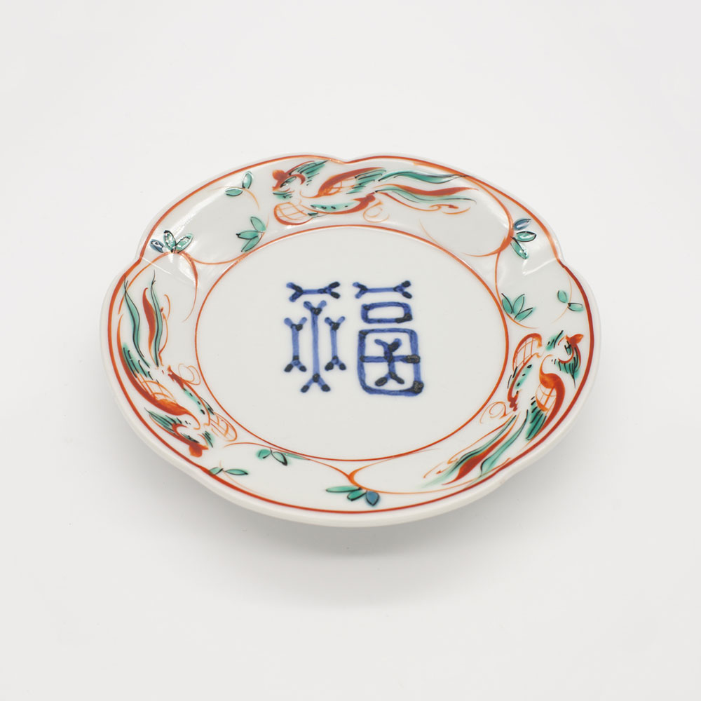 元代 鳳凰図大皿 劉書芬 作 石川県立美術館