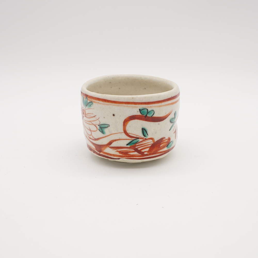 唐物 明時代 呉須 赤絵 赤玉 盃 ぐい呑 杯 猪口 南京赤絵 明末 景徳鎮