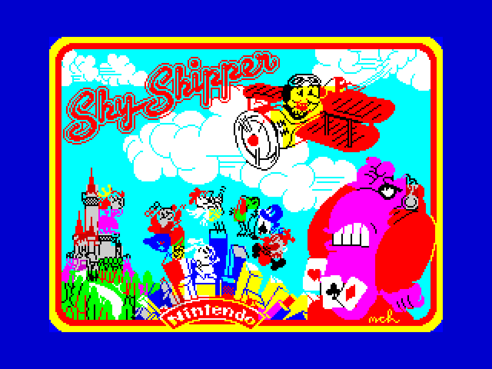 ZX Spectrum 8-bit pixel art picture 