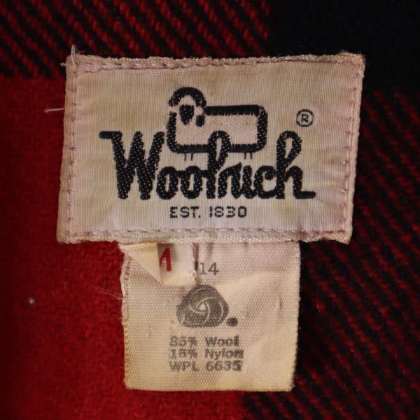 ウールリッチ 60s 70s ウールブレンド ヴィンテージ チェック ジップ