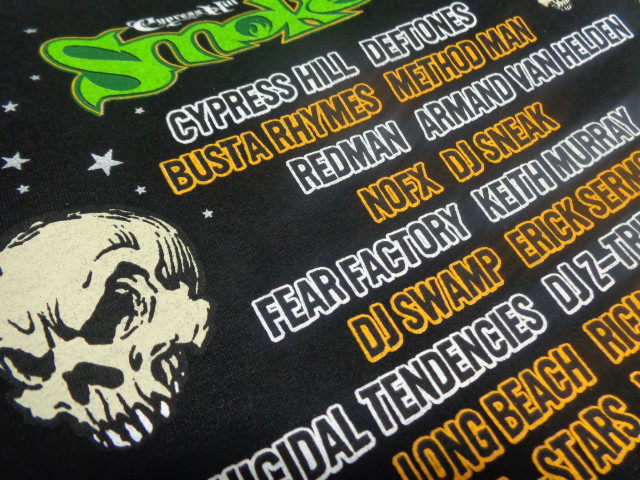 01'S CYPRESS HILL SMOKE OUT U.S. TOUR T-SHIRTS（2001年製