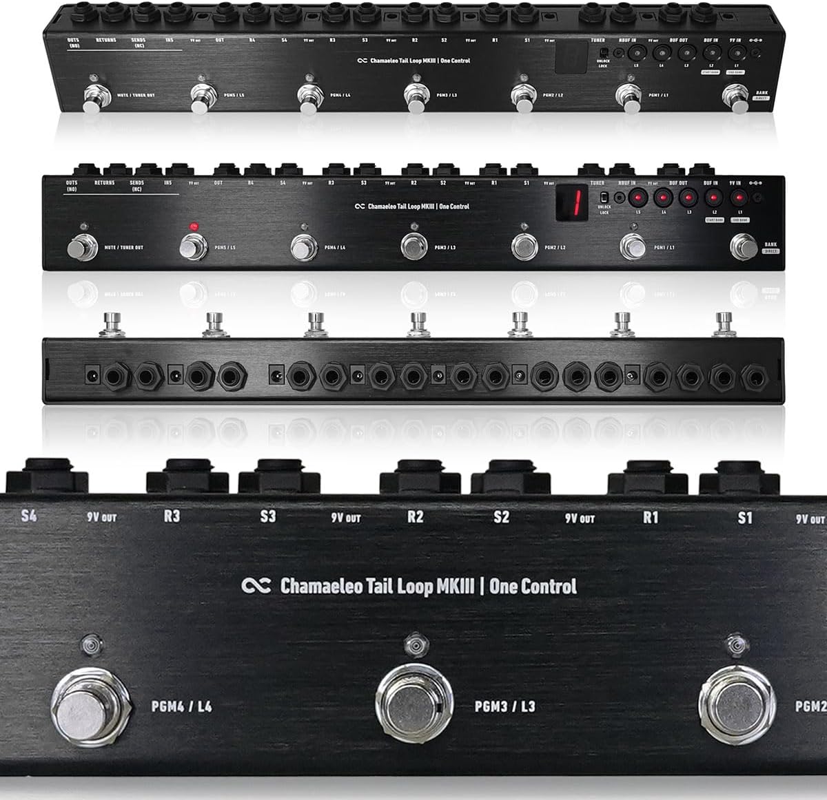 One Control Chamaeleo Tail Loop MkIII - 計5系統のエフェクトループ