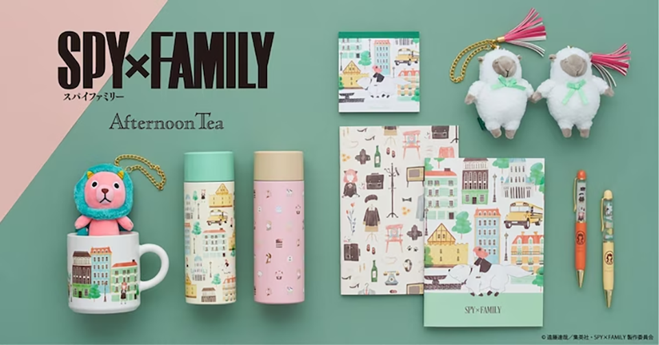 SPY x FAMILY Anime Collabs with Afternoon Tea LIVING for Tea Sets