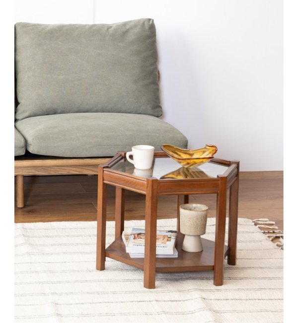 サイドテーブル・ナイトテーブル・ローテーブル BROOKS HEXAGON TABLE