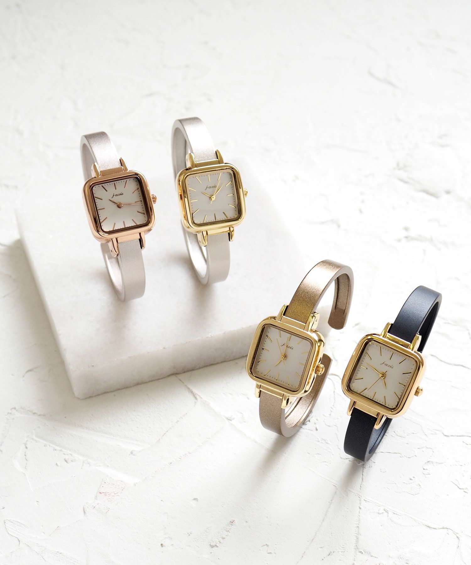 黒沢あすかさん着用】スクエア バングルウォッチ J-AXIS | 【公式】MUK